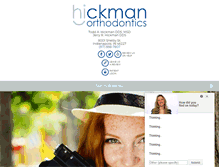 Tablet Screenshot of hickmanorthodontics.com